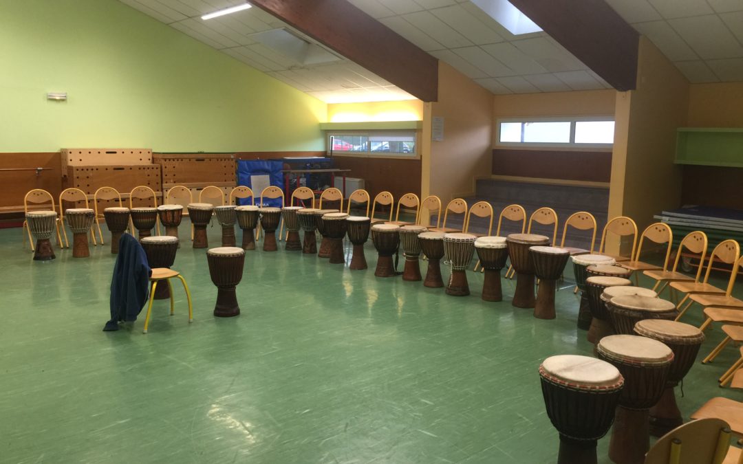 Un projet d’école autour des percussions