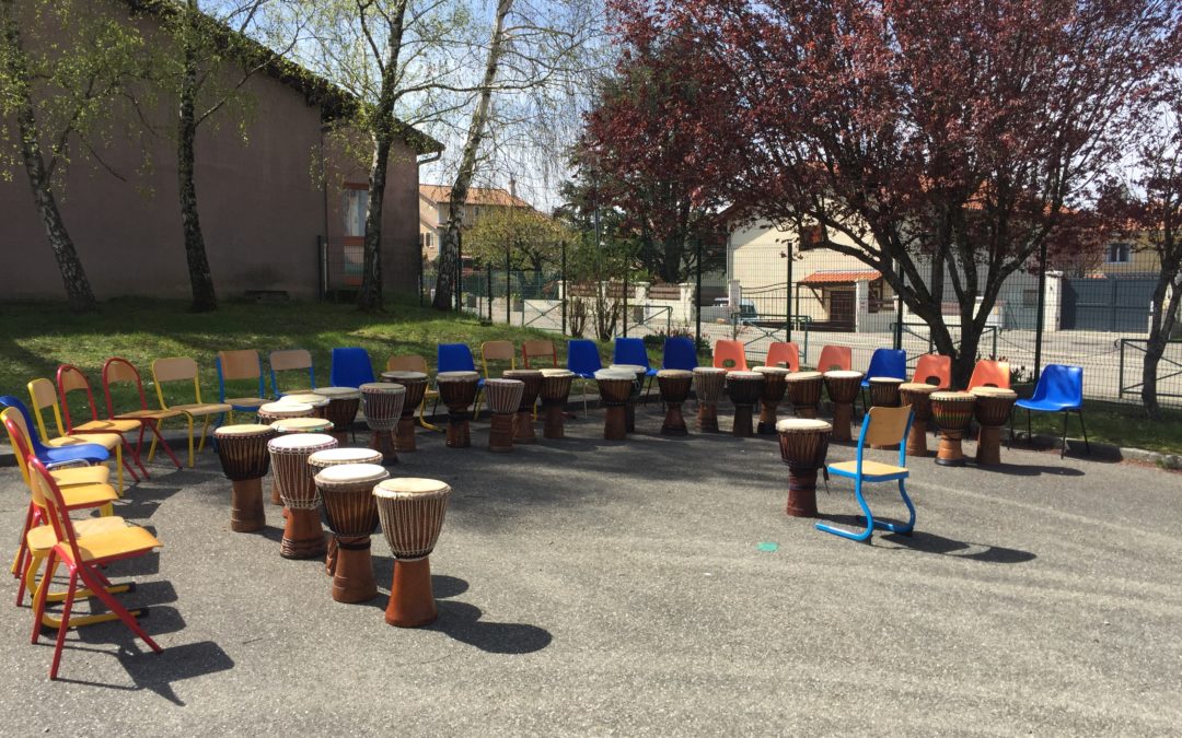 stage de djembé école primaire de Valencin